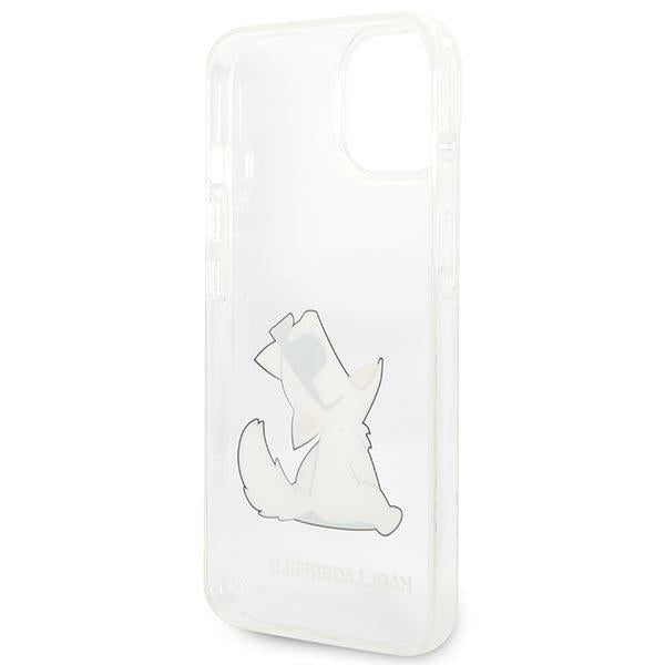 Karl Lagerfeld skaidrus dėklas iPhone 14 Plus – Choupette Fun
