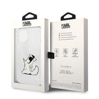 Karl Lagerfeld skaidrus dėklas iPhone 14 Plus – Choupette Fun