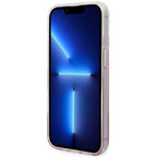 Karl Lagerfeld skaidrus dėklas iPhone 14 Plus – rožinis