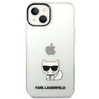 Karl Lagerfeld skaidrus dėklas iPhone 14 Plus – Choupette