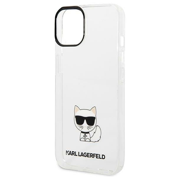 Karl Lagerfeld skaidrus dėklas iPhone 14 Plus – Choupette