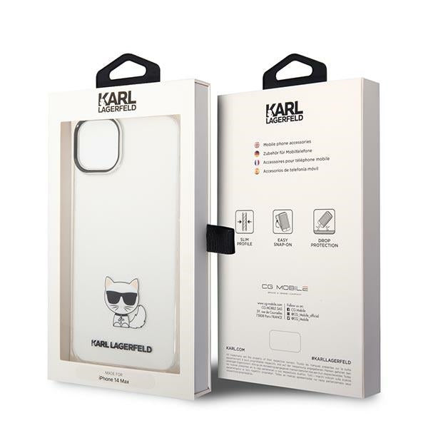 Karl Lagerfeld skaidrus dėklas iPhone 14 Plus – Choupette