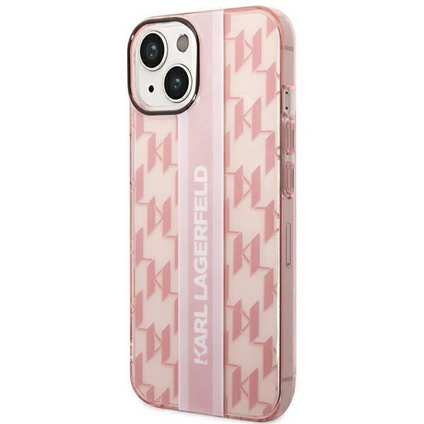Karl Lagerfeld dėklas iPhone 14 Plus – rožinis