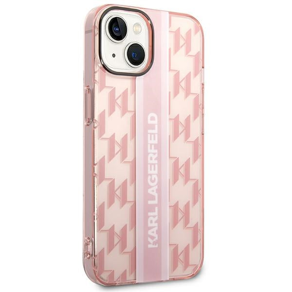 Karl Lagerfeld dėklas iPhone 14 Plus – rožinis