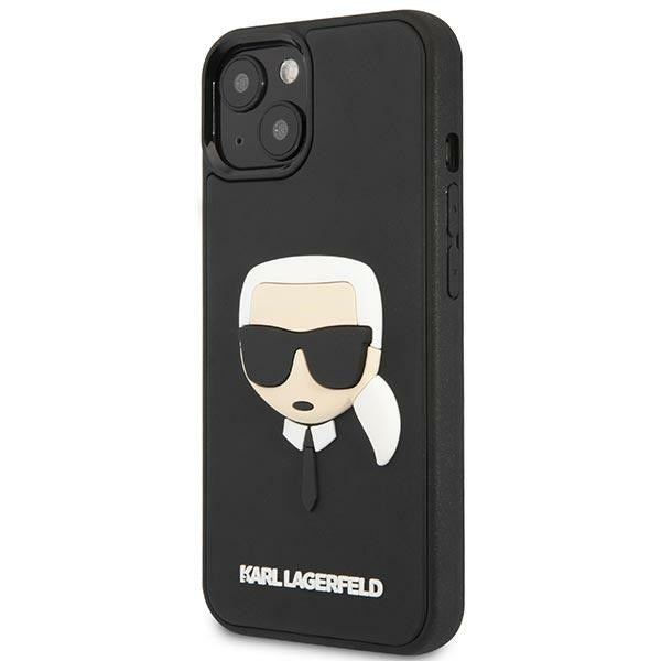 Karl Lagerfeld 3D Rubber dėklas iPhone 14 Plus – juodas