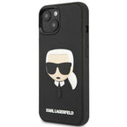 Karl Lagerfeld 3D Rubber dėklas iPhone 14 Plus – juodas