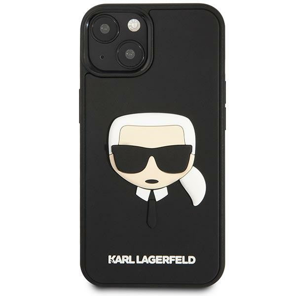 Karl Lagerfeld 3D Rubber dėklas iPhone 14 Plus – juodas