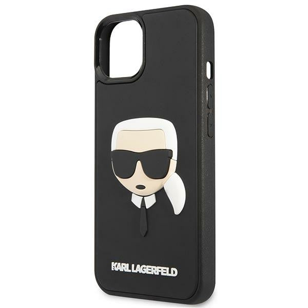 Karl Lagerfeld 3D Rubber dėklas iPhone 14 Plus – juodas