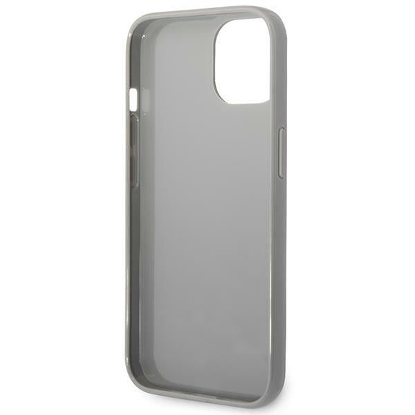 Karl Lagerfeld Monogram dėklas iPhone 14 Plus – sidabrinis