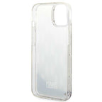 Karl Lagerfeld Liquid Glitter dėklas iPhone 14 Plus – sidabrinis -- iPhone 14 Plus