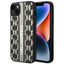 Karl Lagerfeld dėklas iPhone 14 Plus – pilkas, Monogram Stripe
