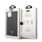 Karl Lagerfeld odinis dėklas iPhone 14 Plus / 15 Plus – juodas