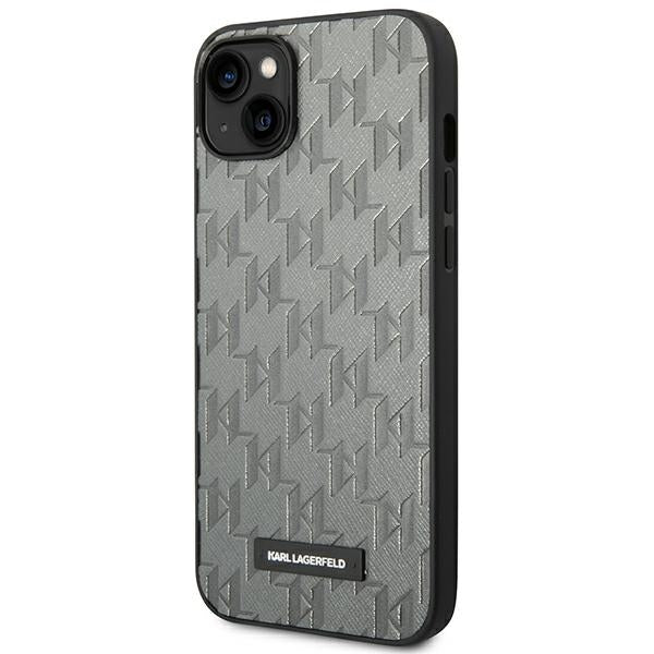 Karl Lagerfeld kietas dėklas iPhone 14 Plus – pilkas