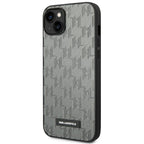 Karl Lagerfeld kietas dėklas iPhone 14 Plus – pilkas