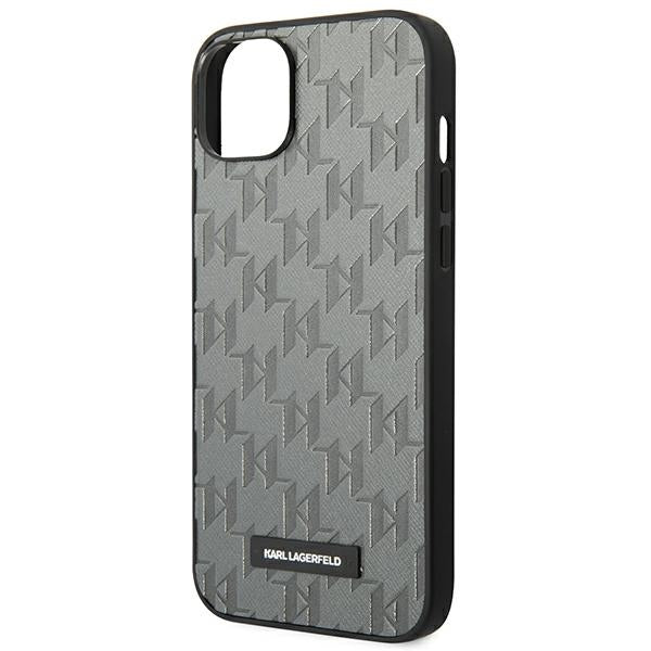 Karl Lagerfeld kietas dėklas iPhone 14 Plus – pilkas