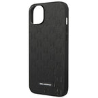 Karl Lagerfeld Saffiano dėklas iPhone 14 Plus – juodas