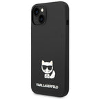 Karl Lagerfeld silikoninis dėklas iPhone 14 Plus – juodas