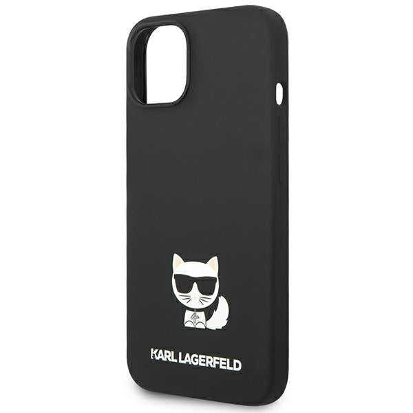 Karl Lagerfeld silikoninis dėklas iPhone 14 Plus – juodas
