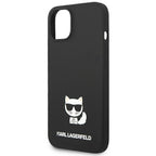 Karl Lagerfeld silikoninis dėklas iPhone 14 Plus – juodas