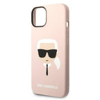 Karl Lagerfeld silikoninis dėklas iPhone 14 Pro Max – rožinis