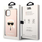 Karl Lagerfeld silikoninis dėklas iPhone 14 Pro Max – rožinis