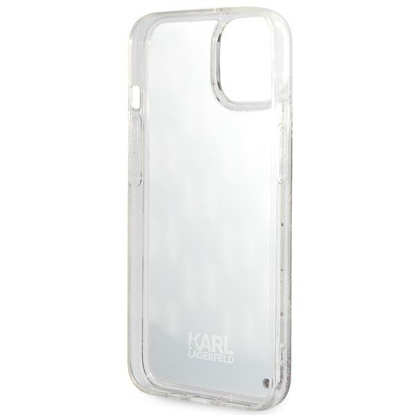 Karl Lagerfeld Liquid Glitter dėklas iPhone 14 – juodas