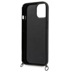 Karl Lagerfeld dėklas iPhone 14 – rožinis su dirželiu