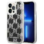 Karl Lagerfeld blizgantis dėklas iPhone 14 Pro Max – juodas