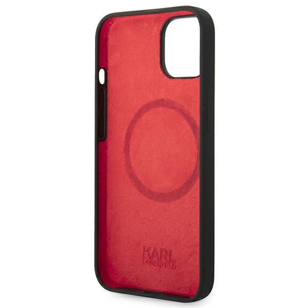 Karl Lagerfeld MagSafe dėklas iPhone 14 Plus – juodas