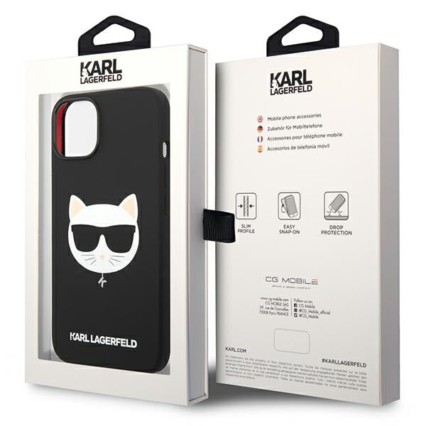 Karl Lagerfeld MagSafe dėklas iPhone 14 Plus – juodas