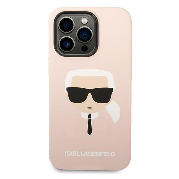 Karl Lagerfeld MagSafe dėklas iPhone 14 Pro Max – rožinis