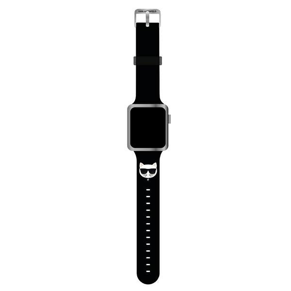 Karl Lagerfeld Apple Watch silikoninė apyrankė – juoda