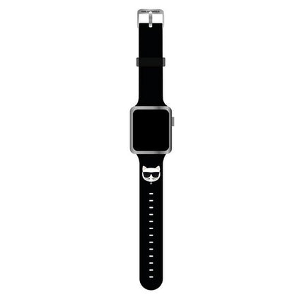 Karl Lagerfeld Apple Watch silikoninė apyrankė – juoda