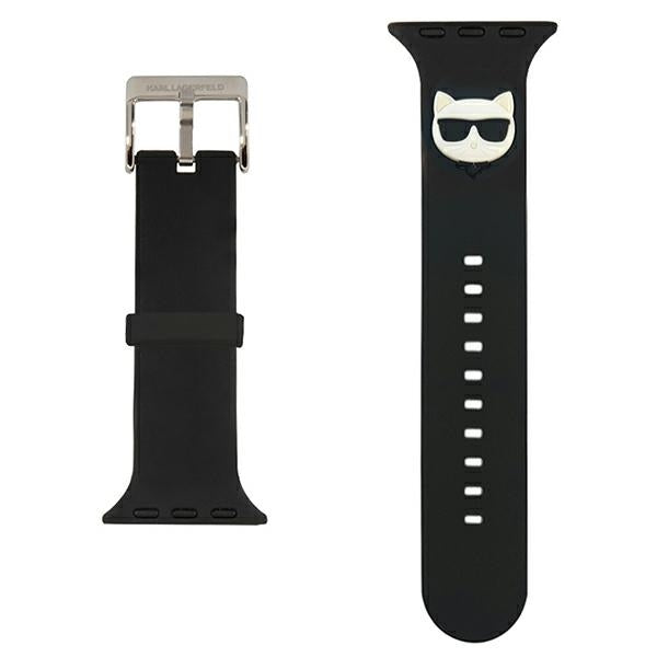 Karl Lagerfeld Apple Watch silikoninė apyrankė – juoda