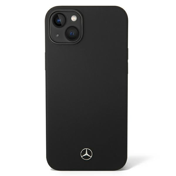 Mercedes silikoninis MagSafe dėklas iPhone 14 Plus – juodas
