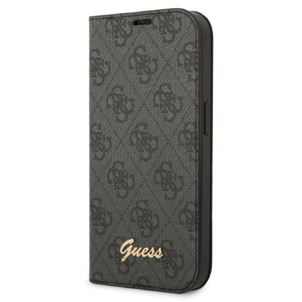 Guess 4G dėklas‑knygutė iPhone 14 Pro Max – juodas -- iPhone 14 Pro Max