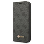 Guess 4G dėklas‑knygutė iPhone 14 Pro Max – juodas -- iPhone 14 Pro Max