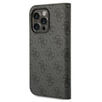 Guess 4G dėklas‑knygutė iPhone 14 Pro Max – juodas -- iPhone 14 Pro Max