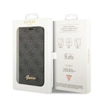 Guess 4G dėklas‑knygutė iPhone 14 Pro Max – juodas -- iPhone 14 Pro Max