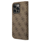 Guess BookCase dėklas iPhone 14 Pro Max – rudas