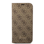 Guess BookCase dėklas iPhone 14 Pro Max – rudas
