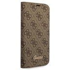 Guess BookCase dėklas iPhone 14 Pro Max – rudas