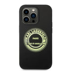 Karl Lagerfeld silikoninis dėklas iPhone 14 Pro – juodas