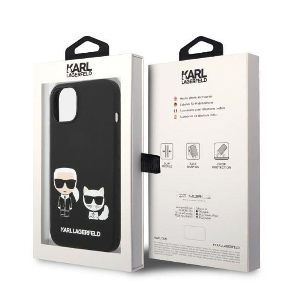 Karl Lagerfeld MagSafe dėklas iPhone 14 Plus – juodas