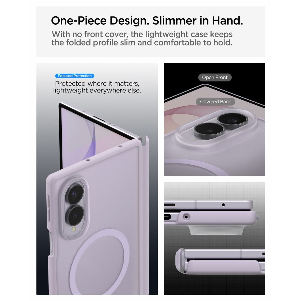Dėklas Spigen AirSkin Zero MagSafe Galaxy Z Fold 8, levandų -- Galaxy Z Fold 8