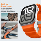 Dirželis Spigen WBS2 Apple Watch 8 / 9 / 10 / 11 / SE / Ultra (44 / 45 / 46 / 49 mm), oranžinis -- Apple Watch 8 (45 mm),...