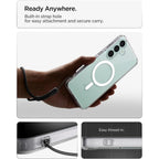 Dėklas Spigen Ultra Hybrid Mag MagSafe Galaxy S26 FE, skaidrus/baltas -- Galaxy S26 FE