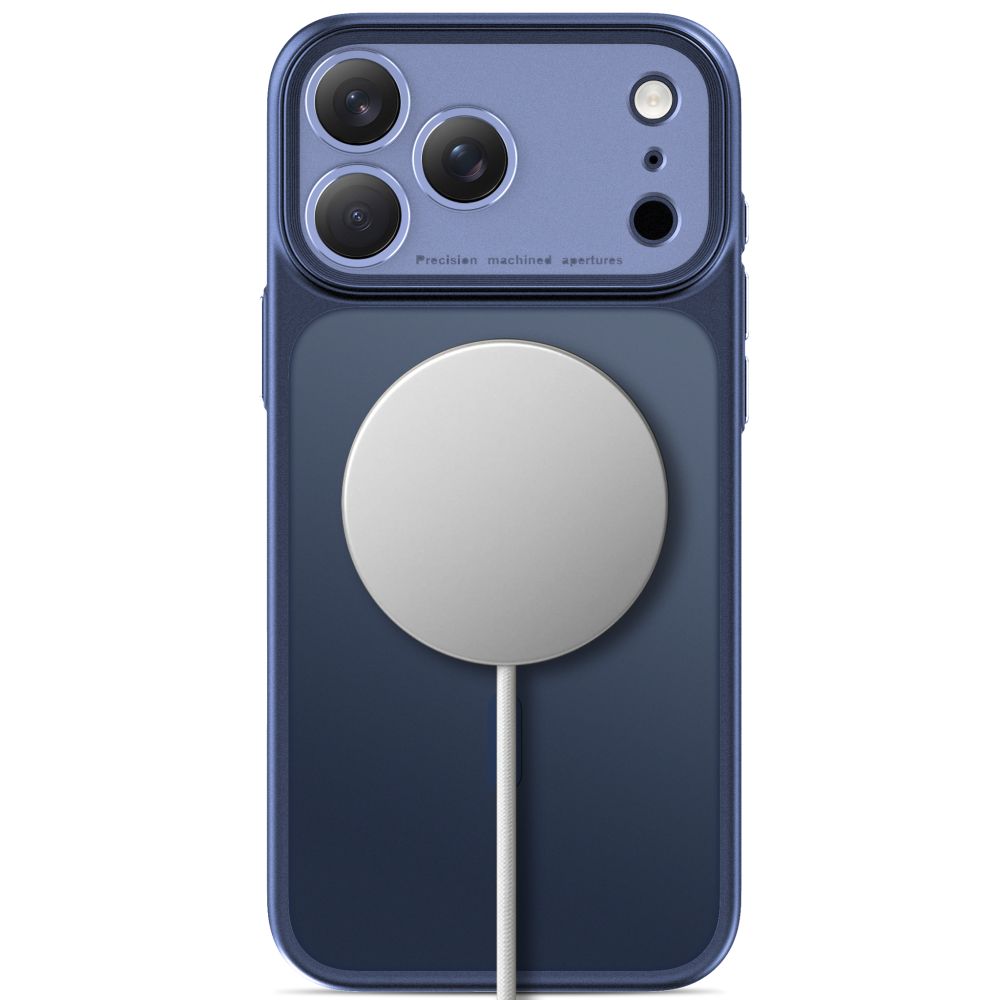 Dėklas Tech-Protect MagPrime MagSafe CC iPhone 17 Pro / 18 Pro, matinis tamsiai mėlynas -- iPhone 17 Pro, iPhone 18 Pro