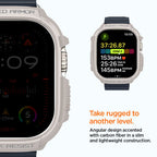 Dėklas Spigen Rugged Armor Apple Watch Ultra 1 / 2 / 3 (49 mm), smėlio spalvos -- Apple Watch Ultra (49 mm), Apple Watch...