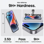 Apsauginis stiklas Tech-Protect Quick Set+ iPhone 17 Pro / 18 Pro, 2 vnt., juodas -- iPhone 17 Pro, iPhone 18 Pro